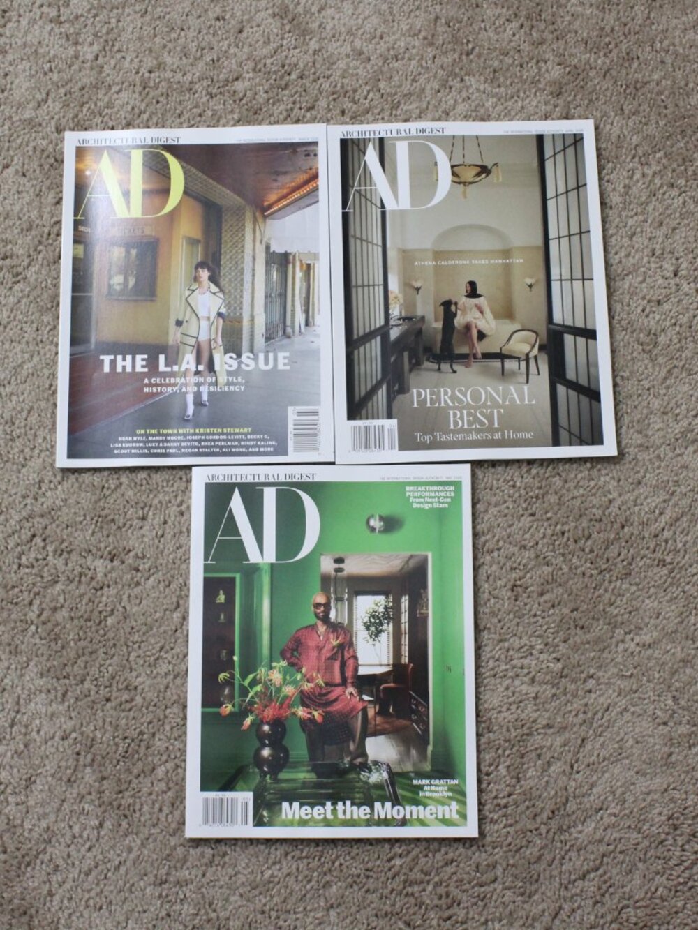 ARCHITECTURAL DIGEST MAGAZINE Lot Of 3 Mar to May 2026 Issues For Collection